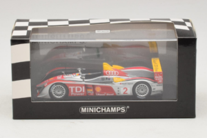 Audi R10 TDI LMP1 #2 R. Capello / T. Kristensen 2007 Minichamps 1:43 400071602 Metalas - nuotrauka 4 iš 4