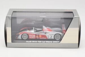 Audi R10 TDI LMP1 #2 R. Capello / T. Kristensen / A. McNish 24 Hours of Le Mans 2007 Minichamps 1:43 5020700223 Metalas - nuotrauka 4 iš 4