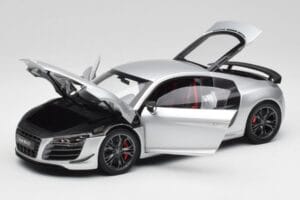Audi R8 GT Type 42 Ice Sidabrinis Metallic Kyosho 1:18 09218IS Metalas - nuotrauka 2 iš 8