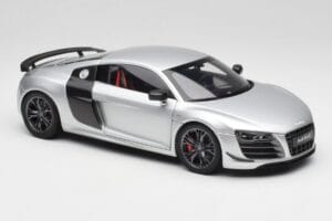 Audi R8 GT Type 42 Ice Sidabrinis Metallic Kyosho 1:18 09218IS Metalas - nuotrauka 6 iš 8