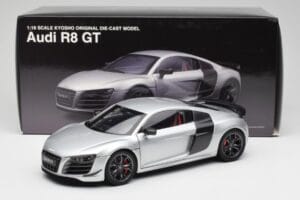 Audi R8 GT Type 42 Ice Sidabrinis Metallic Kyosho 1:18 09218IS Metalas - nuotrauka 8 iš 8
