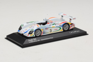 Audi R8 LMP #3 J. Herbert / R. Kelleners 24 Hours of Le Mans 2001 Minichamps 1:43 400010903 Metalas - nuotrauka 2 iš 5
