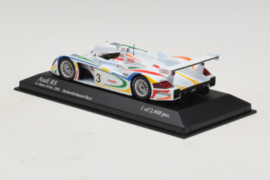 Audi R8 LMP #3 J. Herbert / R. Kelleners 24 Hours of Le Mans 2001 Minichamps 1:43 400010903 Metalas - nuotrauka 3 iš 5