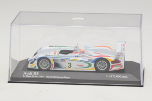 Audi R8 LMP #3 J. Herbert / R. Kelleners 24 Hours of Le Mans 2001 Minichamps 1:43 400010903 Metalas - nuotrauka 4 iš 5