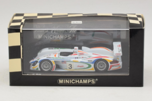 Audi R8 LMP #3 J. Herbert / R. Kelleners 24 Hours of Le Mans 2001 Minichamps 1:43 400010903 Metalas - nuotrauka 5 iš 5