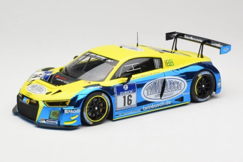 Audi R8 LMS #16 Twin Busch R. Rast / K. Busch 24h Nurburgring 2016 Minichamps 1:18 155161116 Metalas