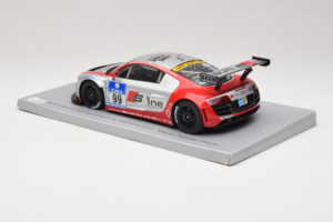 Audi R8 LMS #99 F. Biela / P. Kaffer / M. Fässler / M. Hennerici Phoenix Racing 24 Hours Nürburgring 2009 Spark 1:18 18S041 D - nuotrauka 5 iš 6
