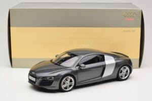 Audi R8 Type 42 4.2 Daytona Grey Kyosho 1:18 5010618425 Metalas - nuotrauka 8 iš 8