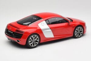 Audi R8 V10 Brilliant Raudonas Kyosho 1:18 09216RR Metalas - nuotrauka 3 iš 8