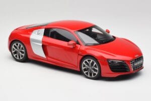 Audi R8 V10 Brilliant Raudonas Kyosho 1:18 09216RR Metalas - nuotrauka 6 iš 8