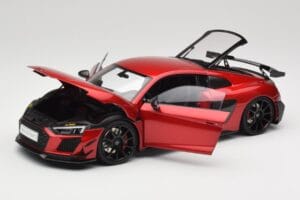 Audi R8 4S V10 Performance Raudonas Kengfai 1:18 VAKF-0356 Metalas - nuotrauka 2 iš 8