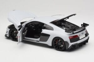 Audi R8 4S V10 Performance Baltas Kengfai 1:18 VAKF-0357 Metalas - nuotrauka 5 iš 8