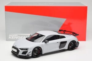 Audi R8 4S V10 Performance Baltas Kengfai 1:18 VAKF-0357 Metalas - nuotrauka 8 iš 8