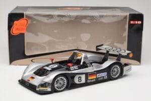 Audi R8R LMP #8 F. Biela / E. Pirro / D. Theys 24 Hours of Le Mans 1999 Maisto 1:18 538881 Metalas - nuotrauka 8 iš 8