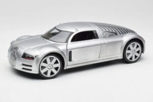 Audi Rosemeyer Sidabrinis Maisto 1:18 20000001438 Metalas