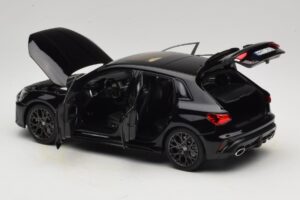 Audi RS3 8Y Sportback Myth Black Norev 1:18 188388 Metalas - nuotrauka 5 iš 8