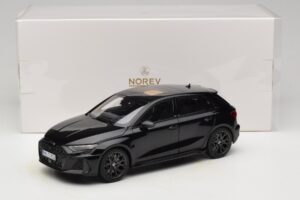 Audi RS3 8Y Sportback Myth Black Norev 1:18 188388 Metalas - nuotrauka 8 iš 8