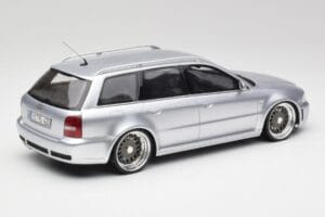 Audi RS4 B5 Avant Sidabrinis Custom Wheels Otto 1:18 OT521 Derva - nuotrauka 2 iš 6