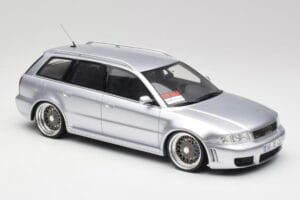 Audi RS4 B5 Avant Sidabrinis Custom Wheels Otto 1:18 OT521 Derva - nuotrauka 4 iš 6