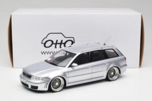 Audi RS4 B5 Avant Sidabrinis Custom Wheels Otto 1:18 OT521 Derva - nuotrauka 6 iš 6