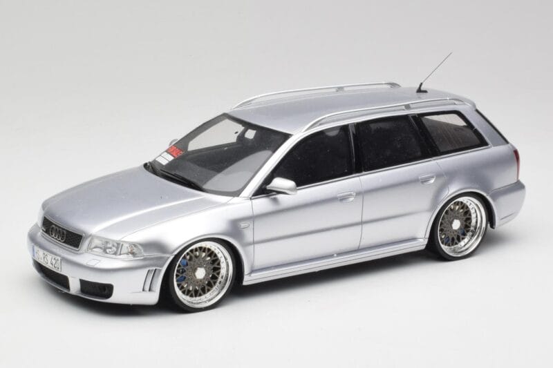 Audi RS4 B5 Avant Sidabrinis Custom Wheels Otto 1:18 OT521 Derva