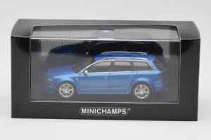 Audi RS4 B7 Avant Blue Metallic Minichamps 1:43 AUDI010 Metalas - nuotrauka 4 iš 4