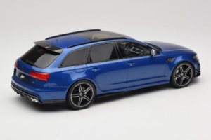 Audi RS6 C7 ABT Performance Avant Mėlynas Exclusive Edition GT Spirit 1:18 AUDI011 Derva - nuotrauka 2 iš 6