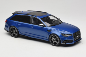 Audi RS6 C7 ABT Performance Avant Mėlynas Exclusive Edition GT Spirit 1:18 AUDI011 Derva - nuotrauka 4 iš 6