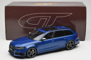 Audi RS6 C7 ABT Performance Avant Mėlynas Exclusive Edition GT Spirit 1:18 AUDI011 Derva - nuotrauka 6 iš 6