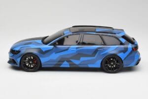 Audi RS6 C7 Avant GMK Mėlynas & Juodas GT Spirit 1:18 GT799 Derva - nuotrauka 3 iš 6
