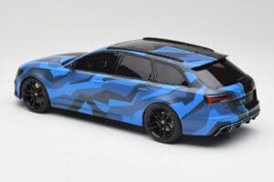 Audi RS6 C7 Avant GMK Mėlynas & Juodas GT Spirit 1:18 GT799 Derva - nuotrauka 5 iš 6