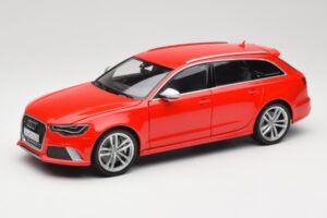 Audi RS6 C7 Avant Raudonas Minichamps 1:18 110012011 Metalas