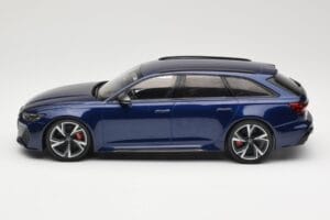 Audi RS6 C8 Avant Blue Metallic Minichamps 1:18 155018011 Metalas - nuotrauka 3 iš 6