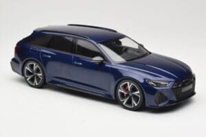Audi RS6 C8 Avant Blue Metallic Minichamps 1:18 155018011 Metalas - nuotrauka 4 iš 6