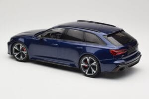 Audi RS6 C8 Avant Blue Metallic Minichamps 1:18 155018011 Metalas - nuotrauka 5 iš 6