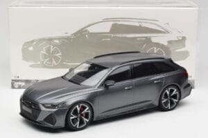 Audi RS6 C8 Avant Matt Grey Minichamps 1:18 155018015 Metalas - nuotrauka 6 iš 6