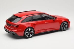Audi RS6 C8 Avant Red Metallic Minichamps 1:18 155018010 Metalas - nuotrauka 2 iš 6