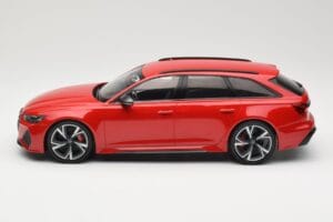 Audi RS6 C8 Avant Red Metallic Minichamps 1:18 155018010 Metalas - nuotrauka 3 iš 6