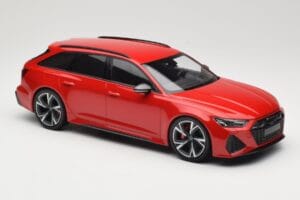 Audi RS6 C8 Avant Red Metallic Minichamps 1:18 155018010 Metalas - nuotrauka 4 iš 6