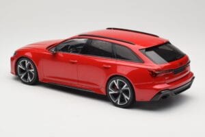 Audi RS6 C8 Avant Red Metallic Minichamps 1:18 155018010 Metalas - nuotrauka 5 iš 6