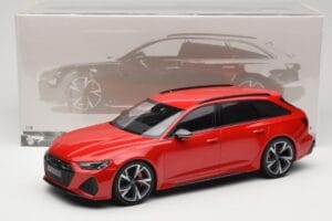 Audi RS6 C8 Avant Red Metallic Minichamps 1:18 155018010 Metalas - nuotrauka 6 iš 6