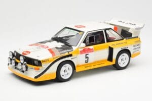 Audi Sport Quattro S1 #5 W. Rohrl / C. Geistdorfer Rally Sanremo Winner 1985 AUTOart 1:18 88503 Kompozitas