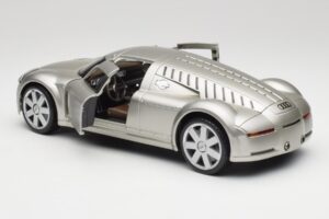 Audi Rosemeyer Sidabrinis Maisto 1:18 31625 Metalas - nuotrauka 5 iš 8