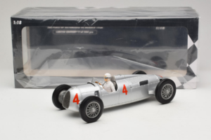 Auto Union Typ C #4 A. Varzi 2nd Place Monaco GP 1936 Minichamps 1:18 155361004 Metalas - nuotrauka 6 iš 6