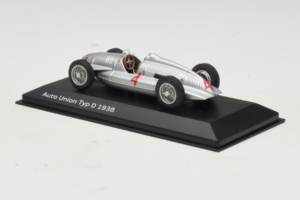 Auto Union Typ D #4 Sidabras Minichamps 1:43 5030900703 Metalas - nuotrauka 3 iš 4