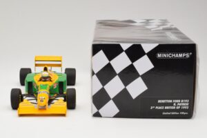 Benetton Ford B193B #5 R. Patrese 3rd Place British GP 1993 Minichamps 1:18 110930906 Metalas - nuotrauka 6 iš 6