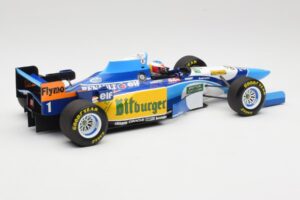 Benetton Renault B195 #1 M. Schumacher Winner Monaco GP 1995 Minichamps 1:18 510952301 Metalas - nuotrauka 2 iš 6