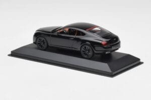 Bentley Continental GT Juodas Su Juodais Ratais Minichamps 1:43 BENTLEY002 Metalas - nuotrauka 3 iš 4