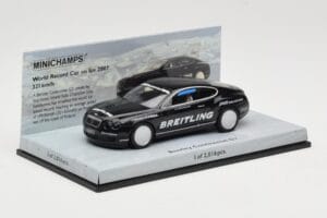 Bentley Continental GT World Record Car on Ice Juodas Minichamps 1:43 436139026-O Metalas - nuotrauka 2 iš 4