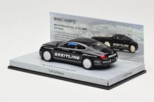 Bentley Continental GT World Record Car on Ice Juodas Minichamps 1:43 436139026-O Metalas - nuotrauka 3 iš 4